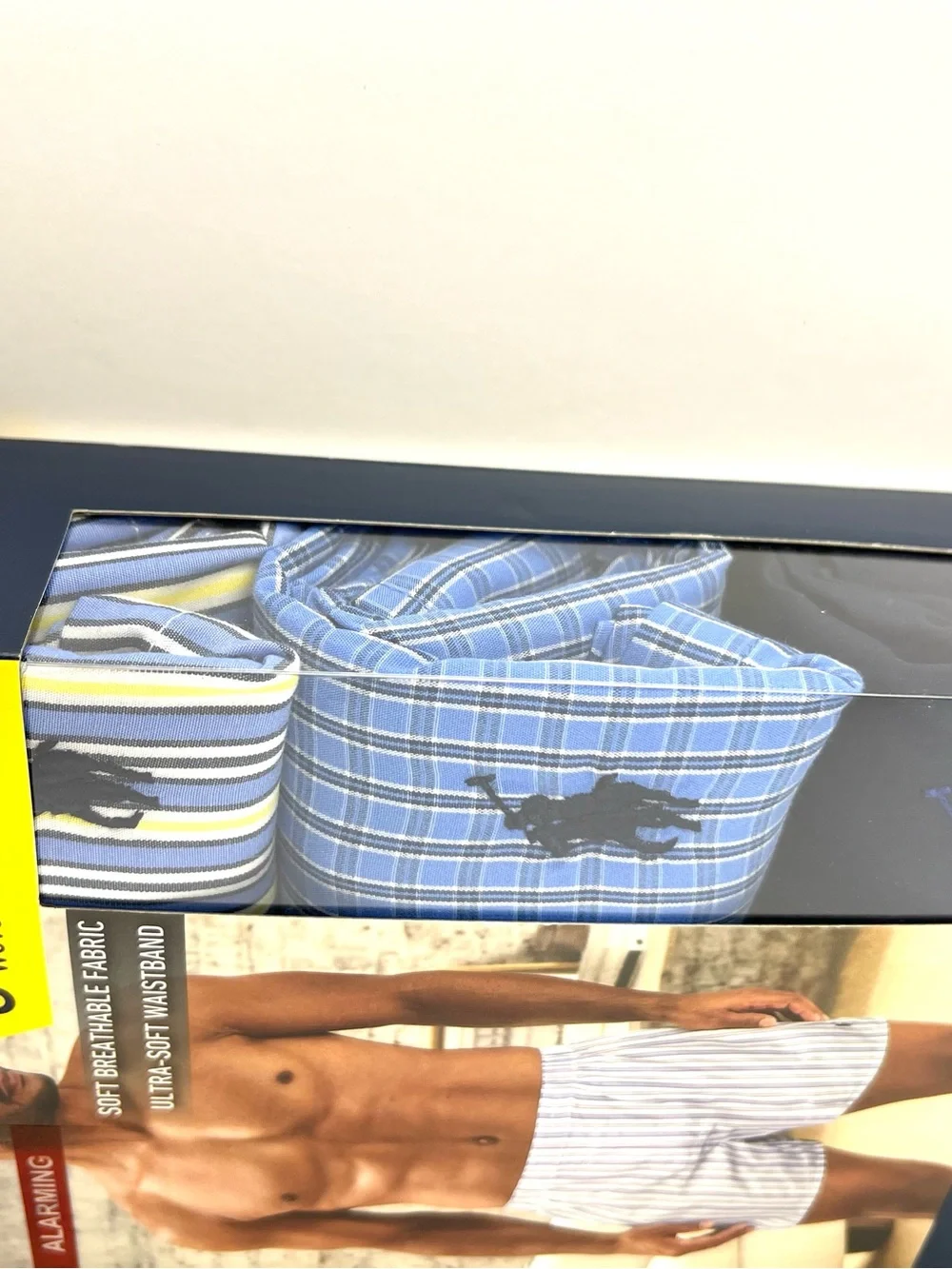 Polo Ralph Lauren Men’s XL Woven Boxers 3 Pack Classic Fit Cotton Plaid Stripe